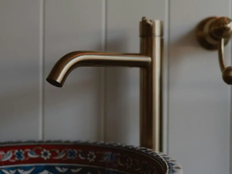 Brushed Gold Basin Tap
