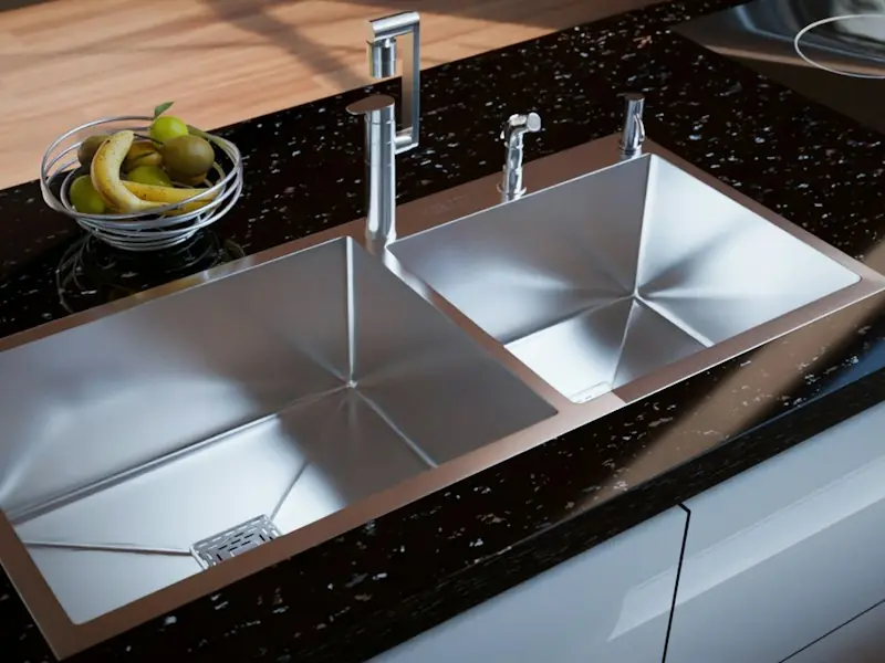 Double Bowl Steel Sink